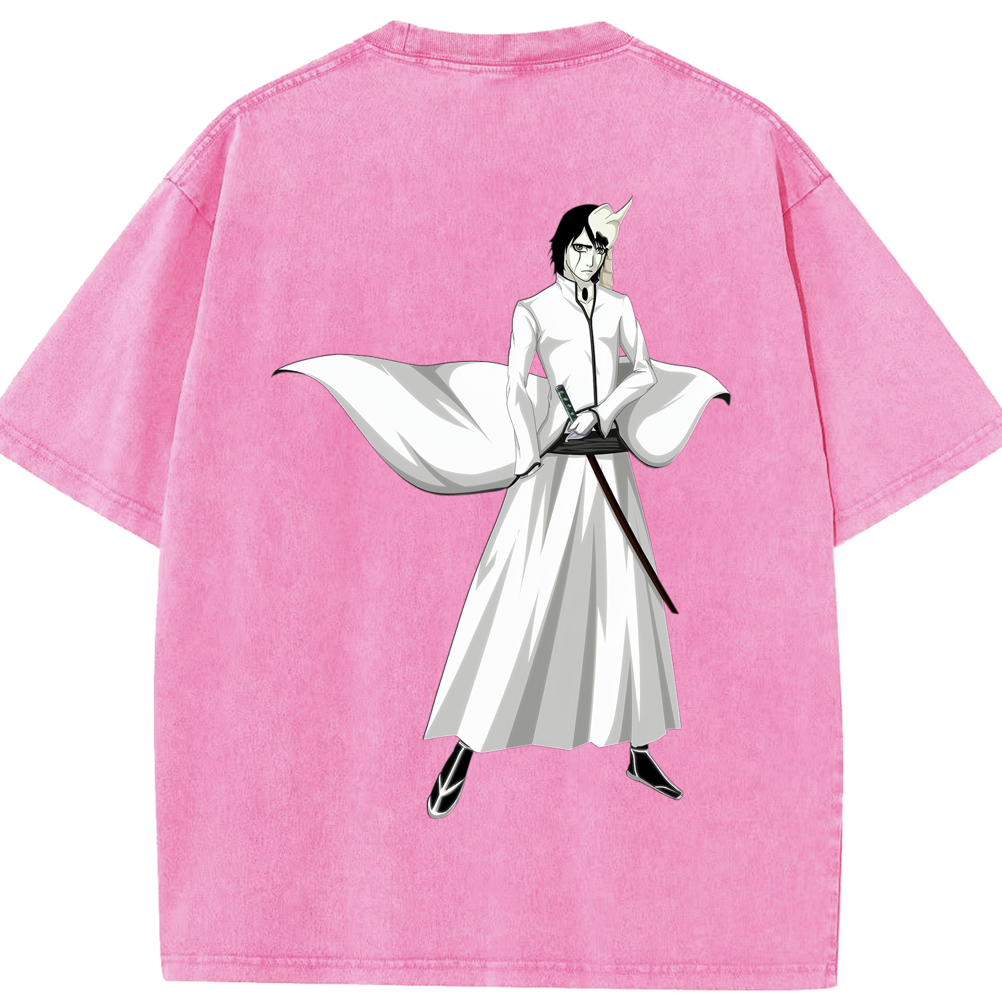 （画像用） ブリーチ ウルキオラ·シファー BLEACH Ulquiorra cifer 綿100% ヴィンテージ風 半袖Tシャツ（背面プリント）